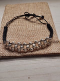 Pulsera Balines de Plata Tejida